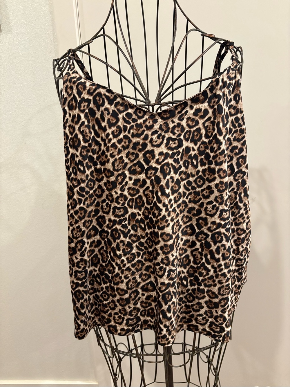 Leopard Print Cami Top - Animal Print Brown/Black